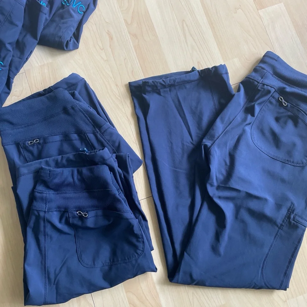 4 pairs of Cherokee Infinity Navy Medical Scrub pants - Picture 4 of 4
